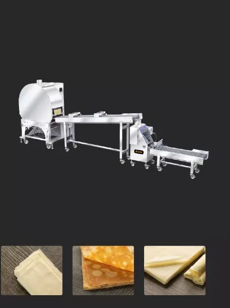 ANKO Automatic Spring Roll Wrapper and Samosa Pastry Sheet Machine